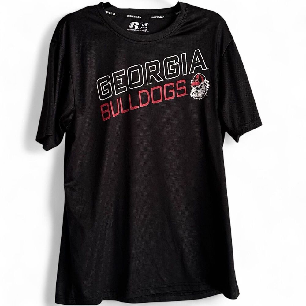 Russell T-Shirt Georgia Bulldogs Dawgs Football UGA Moisture Wicking Men’s LG